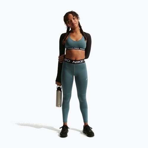 Dětské legíny Nike Pro Dri-FIT mineral slate/black/white