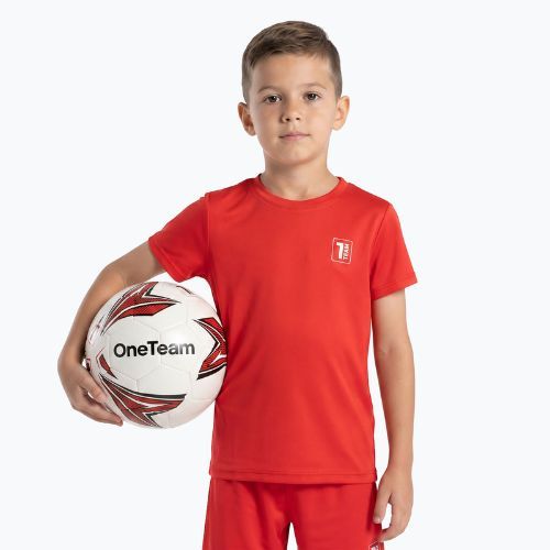 Dětská fotbalová sada OneTeam Precision Set tričko a šortky červená