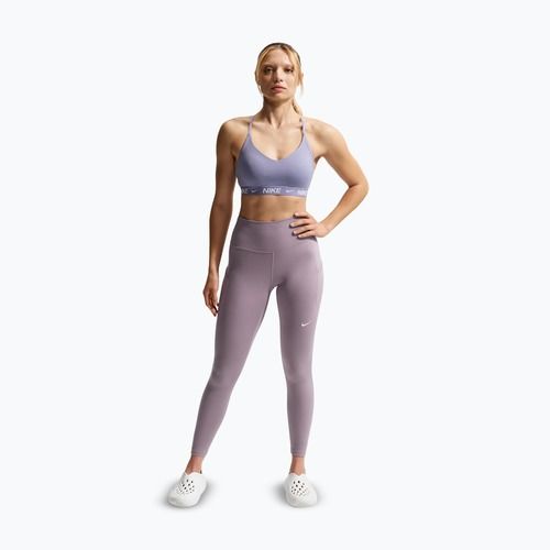 Dámské tréninkové legíny Nike One High-Waisted 7/8 light violet ore/white