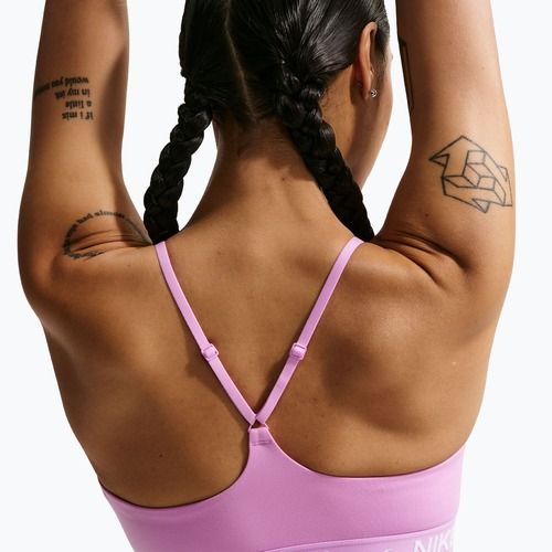Tréninková podprsenka Nike Dri-Fit Indy Light Support light magenta/light magenta/white