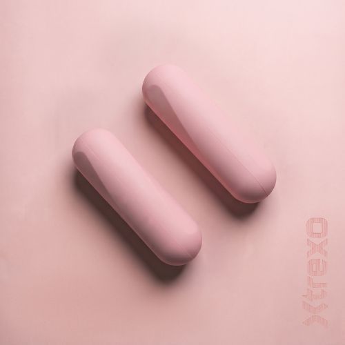 Sada činek XTREXO SCULPT 2 x 2 kg růžová