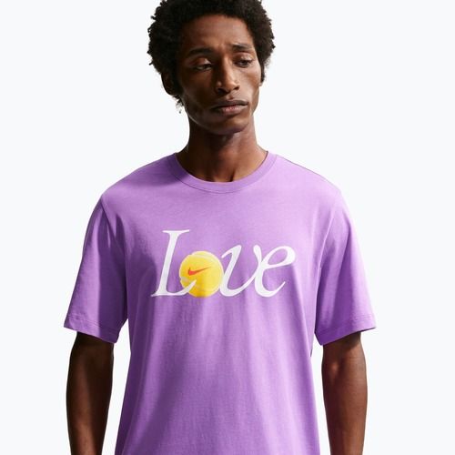 Pánské tenisové tričko Nike Court Love bright violet