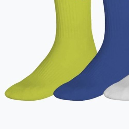 Ponožky Mizuno Training With Line 3 pairs lightning yellow/dazzling blue