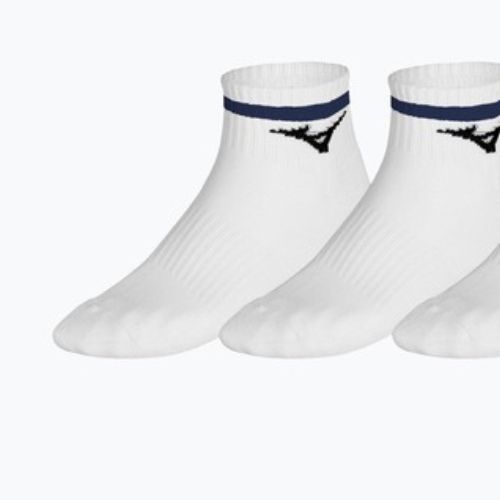 Ponožky Mizuno Training Mid With Line 3 pairs white/ultramarine
