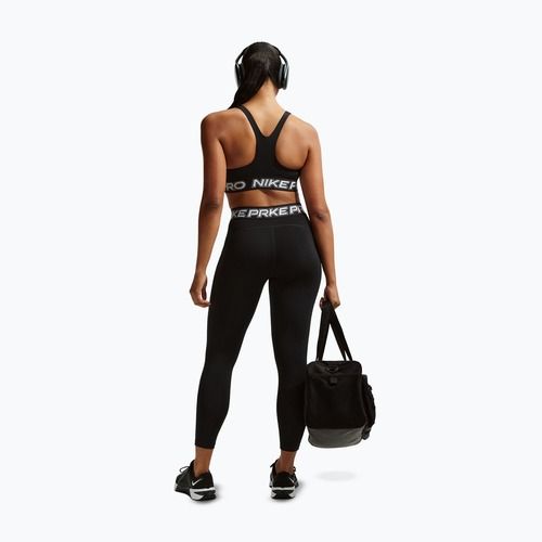 Tréninková podprsenka Nike Pro Light Support Non Padded black/white/metallic silver