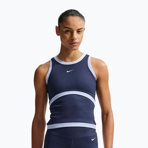 Dámské tréninkové tričko Nike One Dri-Fit midnight navy/hydrogen blue/white