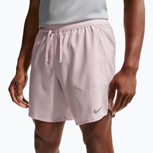 Pánské běžecké šortky Nike Stride Dri-Fit Brief-Lined 7" particle rose