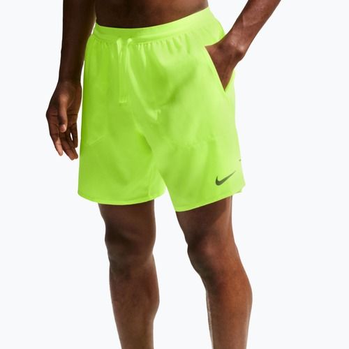 Pánské běžecké šortky Nike Stride Dri-Fit Brief-Lined 7" volt ice