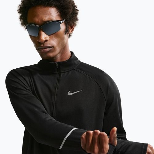 Pánská běžecká mikina Nike Miler Dri-Fit UV 1/2 Zip black