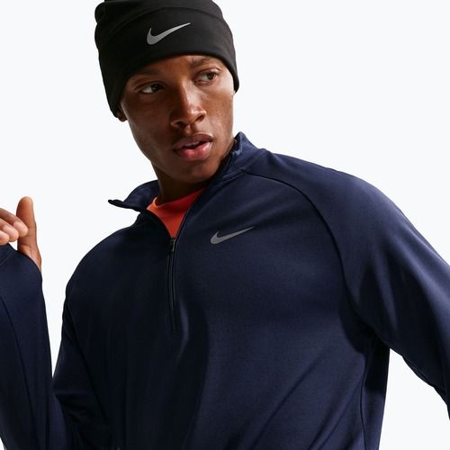 Pánská běžecká mikina Nike Miler Dri-Fit UV 1/2 Zip midnight navy