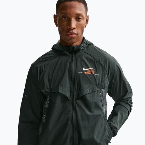 Pánská běžecká bunda Nike Stride Repel UV black spruce