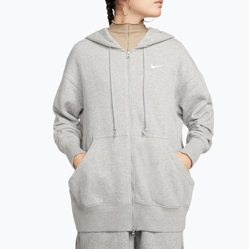 Dámská mikina Nike Sportswear Phoenix Fleece dark grey heather/sail