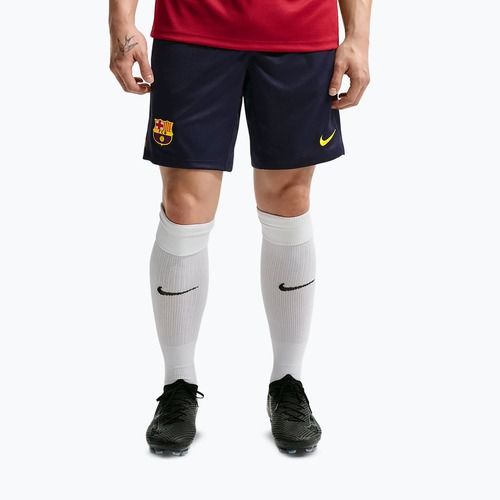 Pánské fotbalové šortky Nike FC Barcelona Strike blackened blue/noble red/mineral yellow
