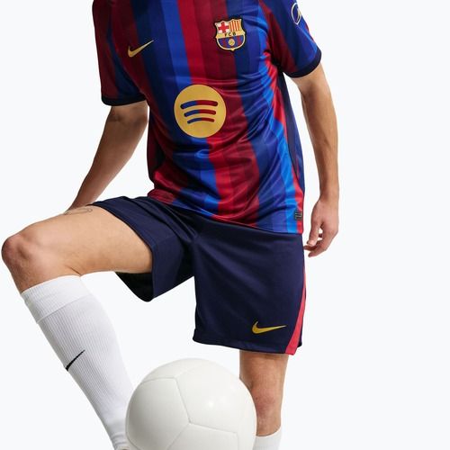 Pánské fotbalové šortky Nike FC Barcelona Dri-Fit Stadium Home blackened blue/mineral yellow