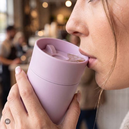 Termohrnek Kadva 360 ClickDrink Pink