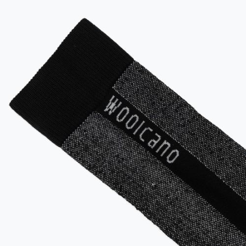 Pánské lyžařské ponožky Woolcano SCK1097 czarny/szary