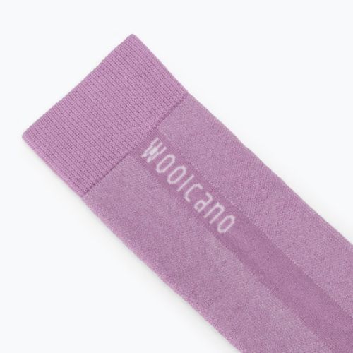Dámské lyžařské ponožky Woolcano SCK1096 Szary/Różowy