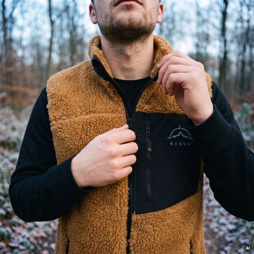 Pánský bezrukávník KADVA RODVIK VEST hnědý