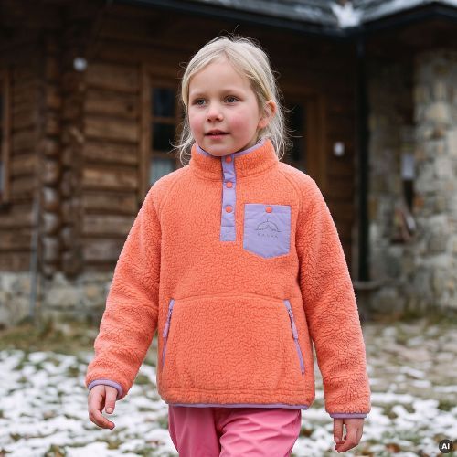 Dětská fleecová mikina KADVA RODIA KDG oranžová