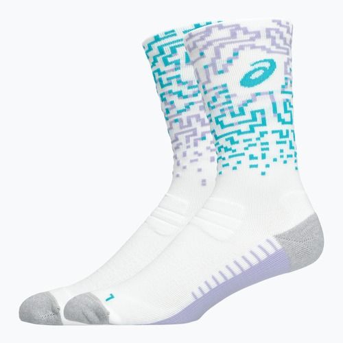 Ponožky ASICS Performance Run Crew white/energy aqua
