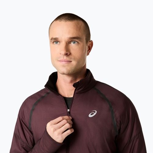 Pánská běžecká bunda ASICS Road Winter Jacket dark currant