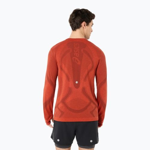 Pánské běžecké tričko Longsleeve ASICS Road Seamless Top singed red