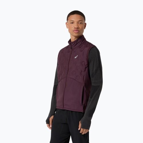 Pánská běžecká vesta Asics Road Winter Gilet dark currant
