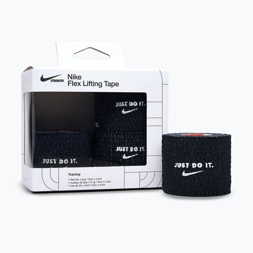 Elastický kohezivní obvaz Nike Strenght Flex Lifting Tape 4 ks. černá/bílá