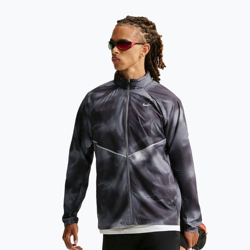 Pánská běžecká bunda Nike Miler black/smoke grey