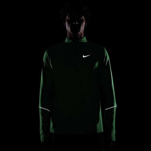 Pánská běžecká mikina Nike Miler Dri-Fit UV 1/2 Zip illusion green