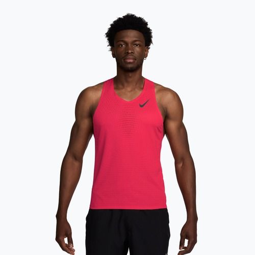 Pánské běžecké tričko Nike AeroSwift fusion red/black