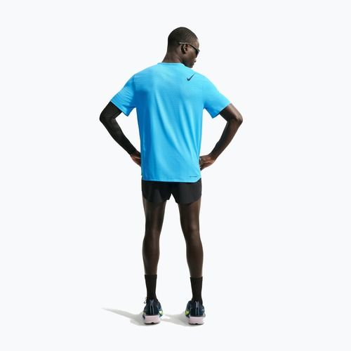Pánské běžecké tričko Nike AeroSwift light current blue/black