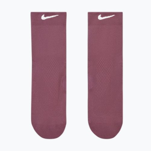 Ponožky Nike Run Midweight Micro Crew pink smoke/pink rise/white