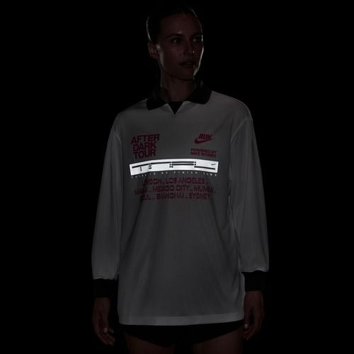 Dámské běžecké Longsleeve Nike After Dark Tour white/anthracite