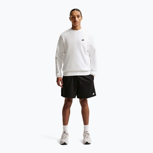 Pánská mikina Nike Club Fleece Crew white/black