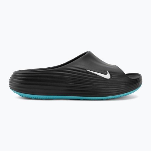 Pánské nazouváky Nike ReactX Rejuven8 black/gamma blue/metallic silver