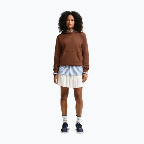 Dámská mikina Nike Studio Fleece cacao wow/sail