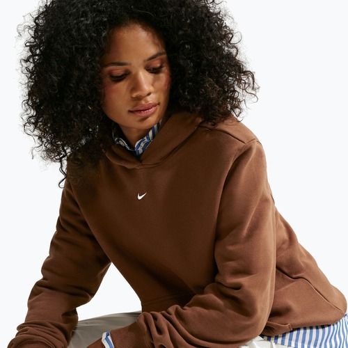 Dámská mikina Nike Studio Fleece cacao wow/sail