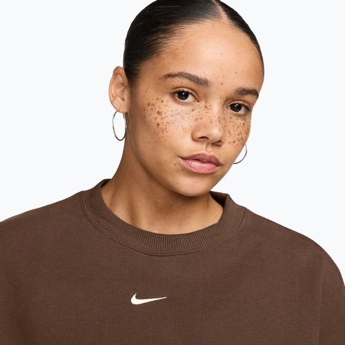 Dámská mikina Nike Studio Fleece Medium Weight cacao wow/sail