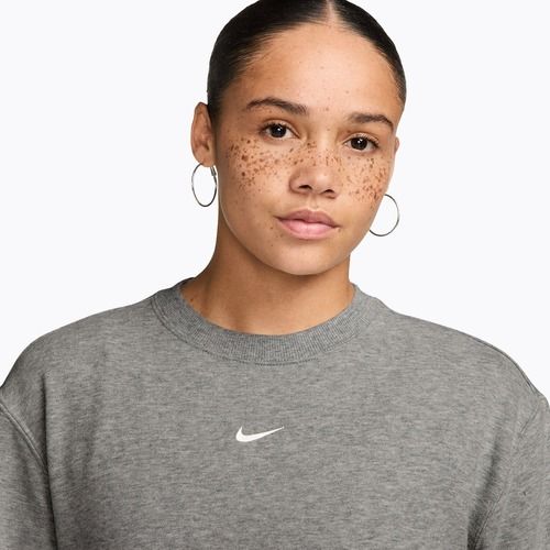 Dámská mikina Nike Studio Fleece Lightweight dark grey heather/sail