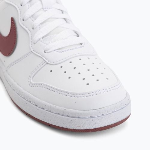 Boty Nike Court Borough Low Recraft bílá/růžová kouřová