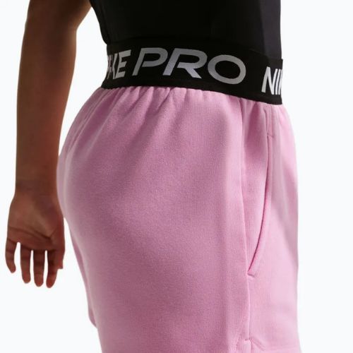 Dětské šortky Nike Pro Fleece pink rise/pink rise/black/white