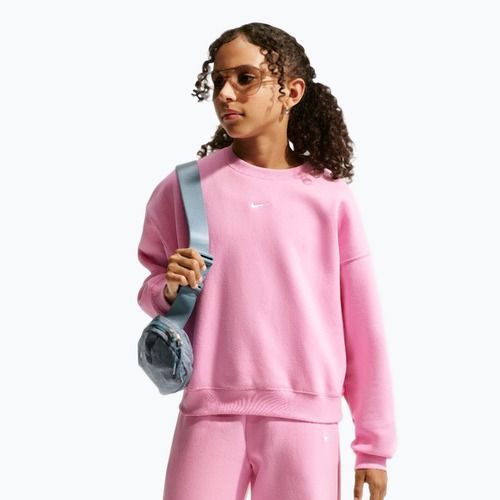 Dětská mikina Nike Sportswear Studio pink rise/white