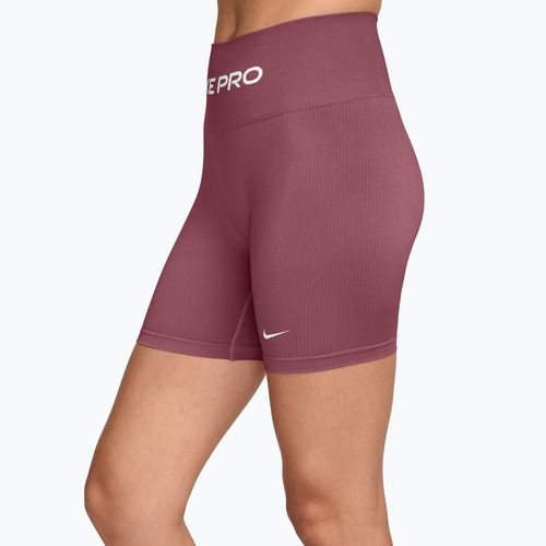 Dámské tréninkové šortky Nike Pro Seamless pink smoke/white