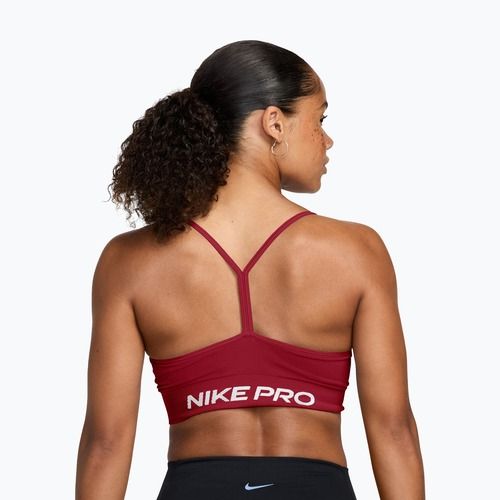 Sportovní podprsenka Nike Pro Seamless tough red/white