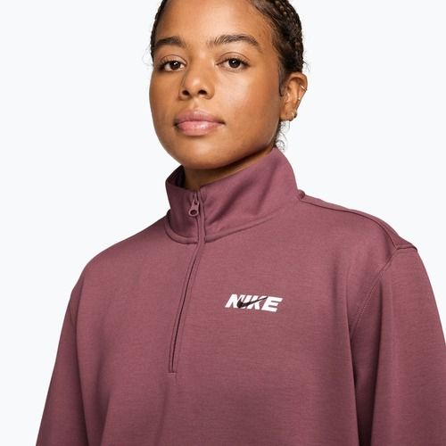 Dámská tréninková mikina Nike Studio Fleece Sport pink smoke/mystic dates/white