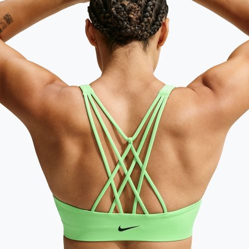 Sportovní podprsenka Nike Indy Strappy illusion green/black