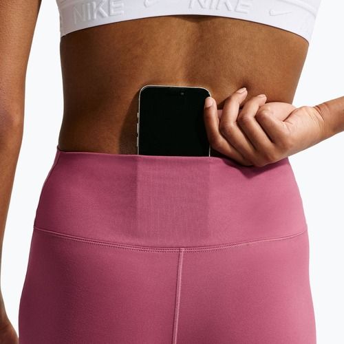 Dámské legíny Nike One High Waisted Flared pink smoke/white
