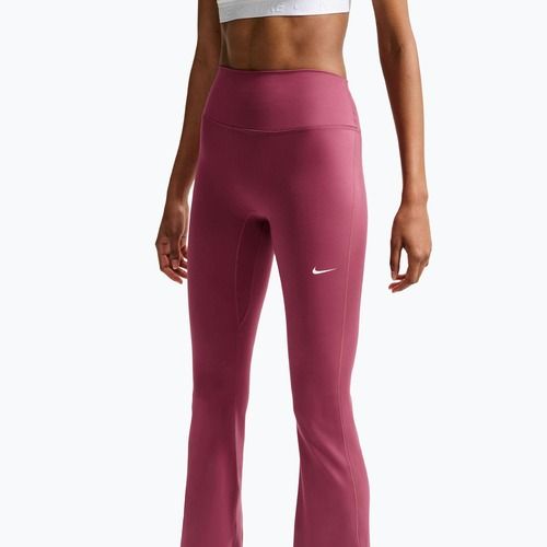 Dámské legíny Nike One High Waisted Flared pink smoke/white
