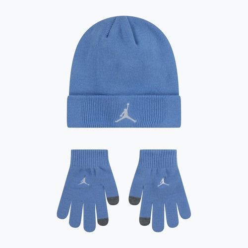 Czapka + rękawiczki dziecięce Nike Jordan Essentials Beanie Set legend blue